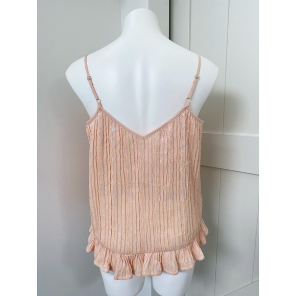 Anthropologie Pink Sequin Amelie Tank Top - Picture 3 of 6